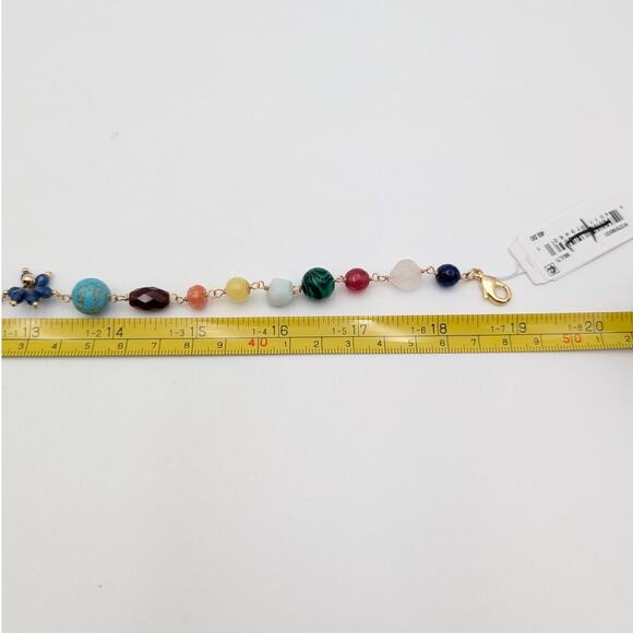 Panacea Women's Beautiful Multi-Gem Bead Necklace with Lobster Clasp Multicolor - Picture 7 of 7